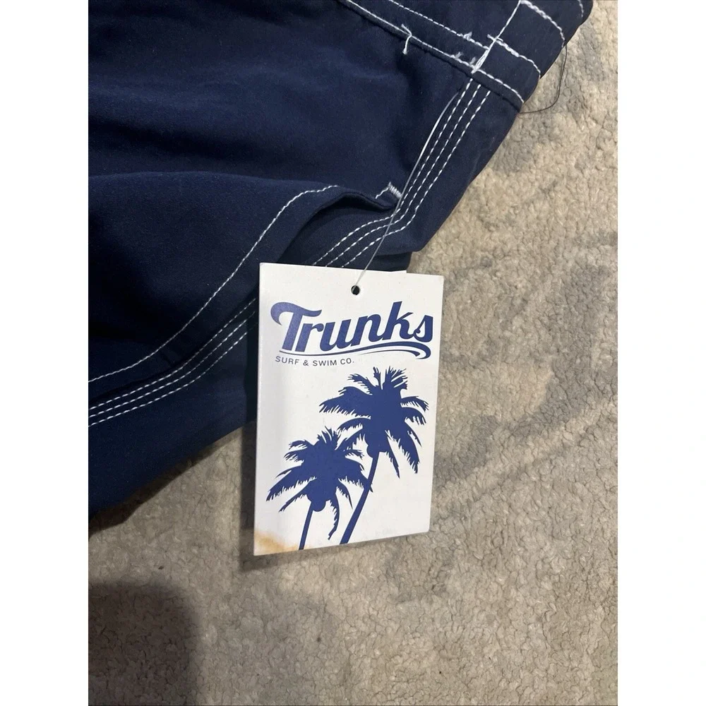 NEW‎ MENS TRUNKS Surf & Swim Co Board Swami Blue Swim Shorts Sz XXL 2XL
